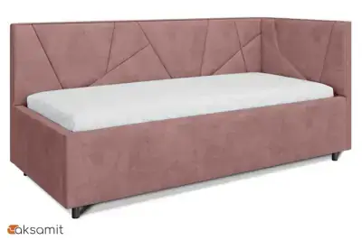 Кровать Рица с ПМ 90х200 (Teddy 946 / Правый угол) 6 кат.
